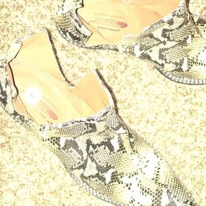 Snake skin booties